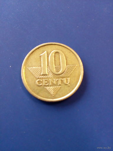 10 центов Литва 1998 год