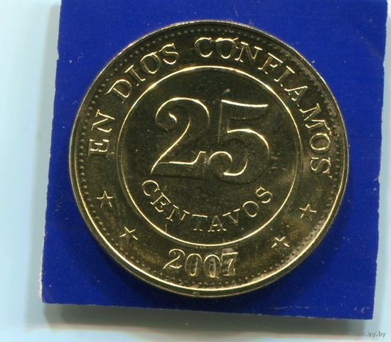 Никарагуа 25 сентаво 2007 UNC