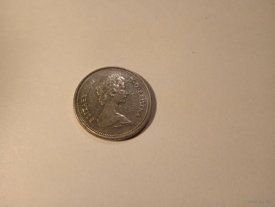 Канада 25 центов 1982г