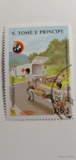 Сан Томе и Принсипи 1988. 125-летие Международного Красного Креста
