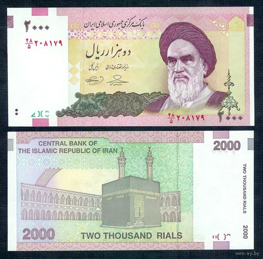 Иран, 2000 Риалов 1995 - 2005 год, UNC