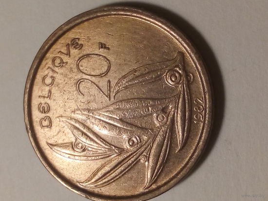 20 франк Бельгия 1982