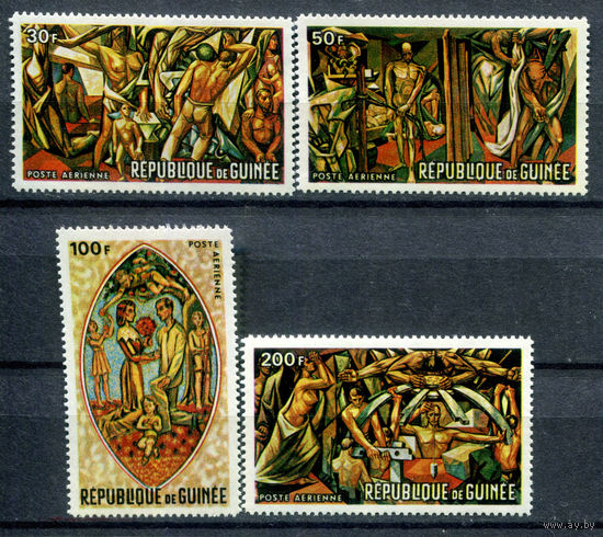 Гвинея - 1967г. - Фрески - полная серия, MNH [Mi 457-460] - 4 марки