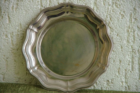 Тарелка с серебрением  15 см