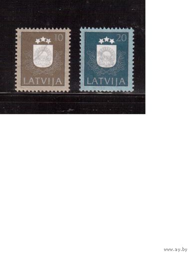 Латвия-1991 (Мих. 306,308) , гаш. , Стандарт