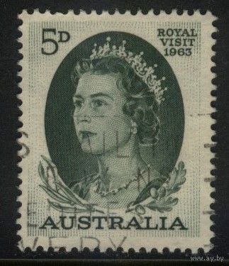 Австралия 1963 Mi# 322 Визит королевы Елизаветы 2. Гашеная (AU06)