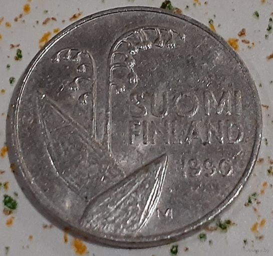 Финляндия 10 пенни, 1990 Цветы, Медно-никелевый сплав (2-9-129)