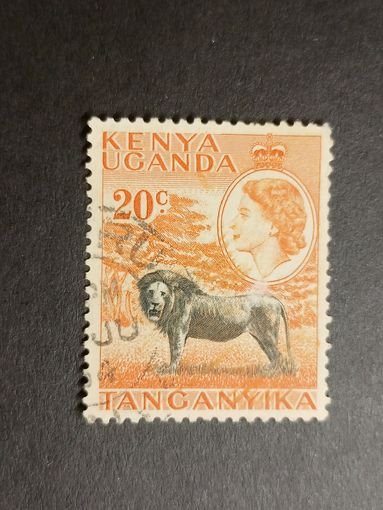 Кения, Уганда и Танганьика 1954. Королева Елизавета II и пейзажи