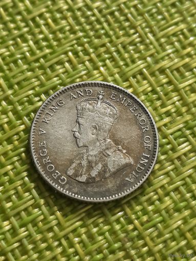 Стрейтс Сеттлементс 10 центов 1927 г ( Георг V Серебро )