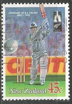 Новая Зеландия. 100 лет ассоциации крикета. 1994г. Mi#1383.