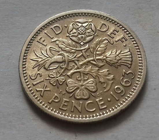 6 пенсов, Великобритания 1963 г.