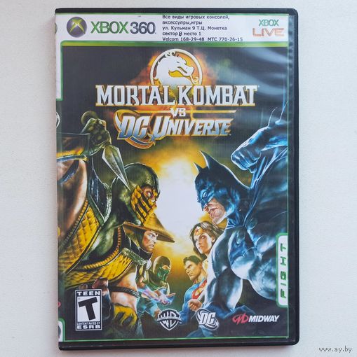 Mortal Kombat vs. DC Universe. X-BOX 360. Игра для прошитого xbox