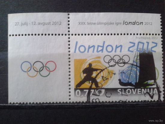 Словения 2012 Олимпиада в Лондоне Михель-1,6 евро гаш