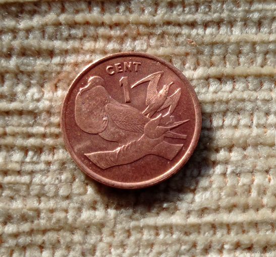 Werty71 Кирибати 1 цент 1992 фрегат рождественский птица