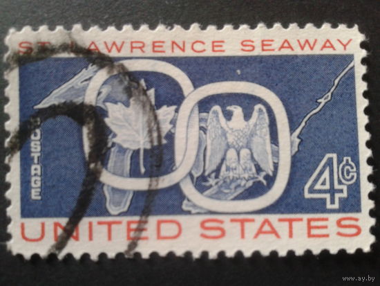 США 1959 гербы Канады и США