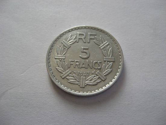 Франция 5 франков 1947г