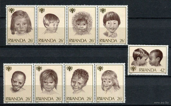 Руанда - 1979 - Международный год детей - [Mi. 992-1000] - полная серия - 9 марок. MNH.