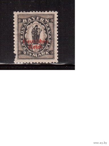 Германия(Рейх)-1920,(Мих.133II) *  ,лито.,  надп.на марке Баварии