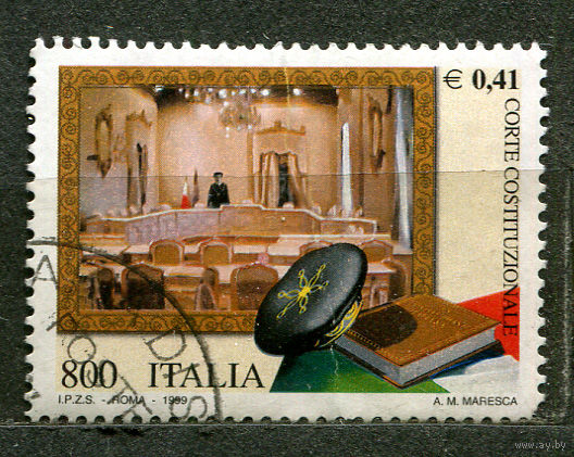 Конституционный суд. Италия. 1999. Полная серия 1 марка