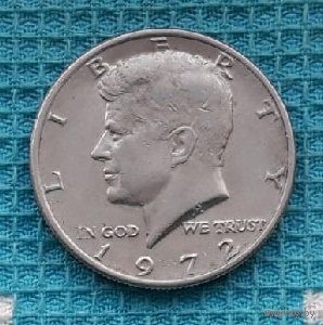 США 50 центов 1974 года, AU. Джон Кеннеди.