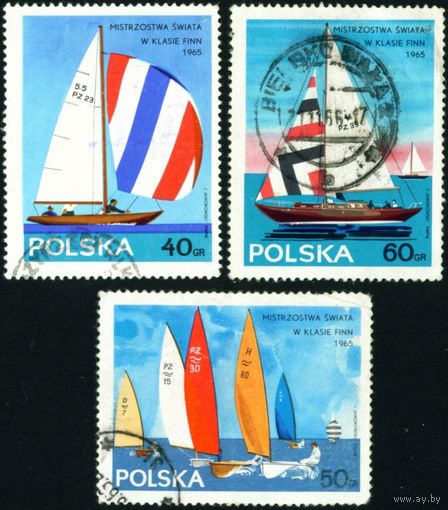 Чемпионат мира по парусному спорту Польша 1965 год 3 марки