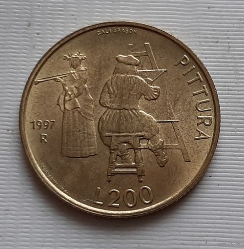 200 лир 1997 г. Сан-Марино