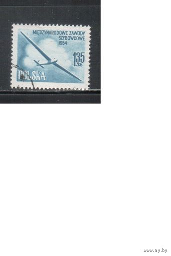 Польша-1954,(Мих.854) гаш.  , Авиация , Планер