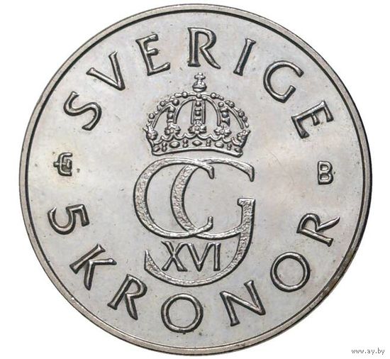 Швеция 5 крон, 1995 50 лет ООН UNC
