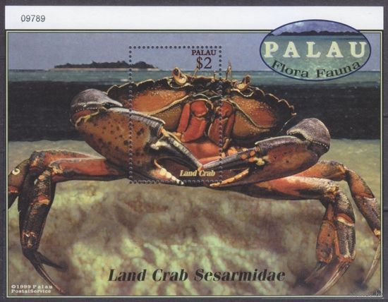 2000 Палау 1876/B132 Морская фауна - Крабы 6,00 евро
