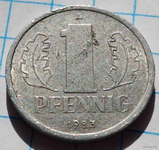 Германия - ГДР 1 пфенниг, 1983     ( 2-5-6 )