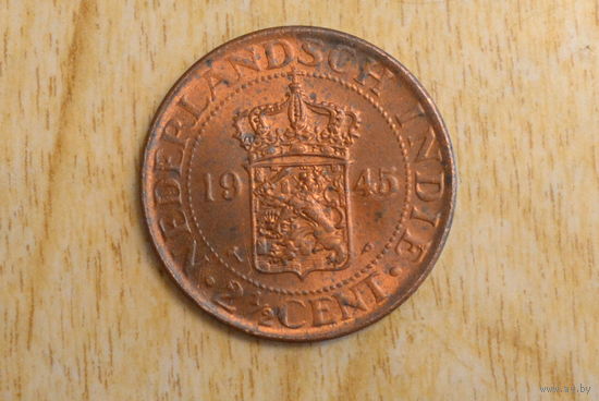 Голландская Индия 2 1/2 цента 1945