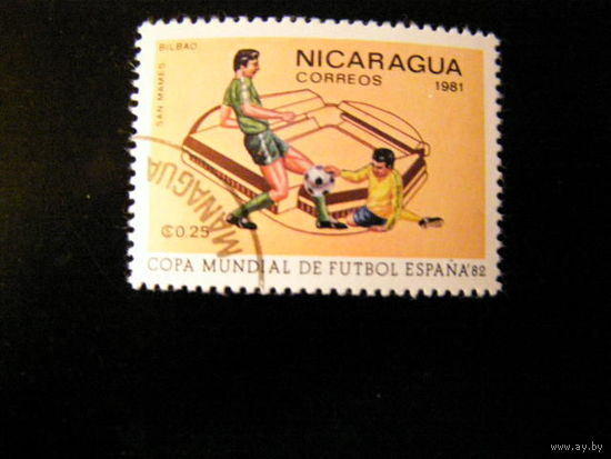 Никарагуа 1982 год Спорт Футбол 1 марка