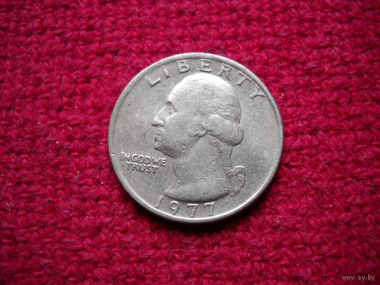 США 25 центов (квотер) 1977 г.