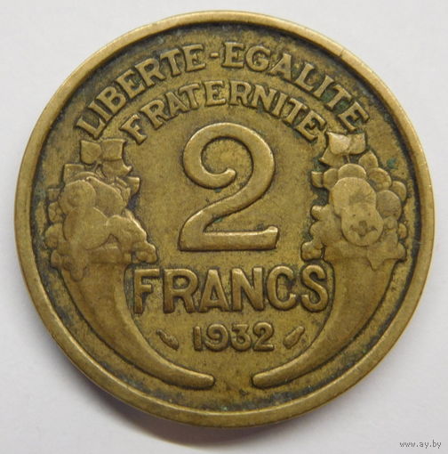 Франция 2 франка 1932 г