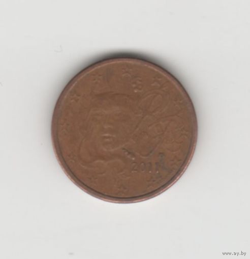 1 евроцент Франция 2011 Лот 8241