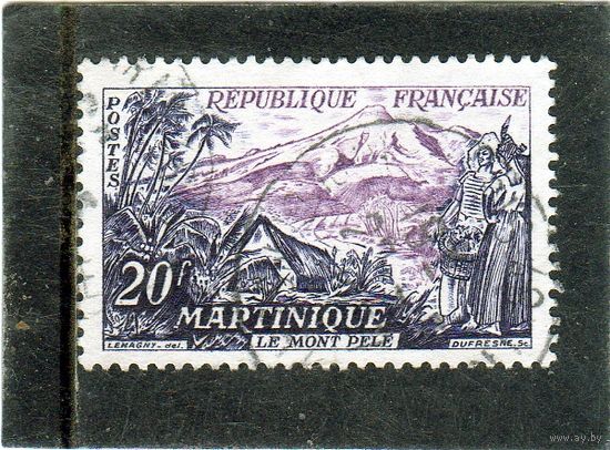 Франция. Mi:FR 1069. Мартиника. Ле Мон Пеле. Серия: туризм.1955.