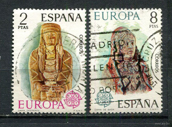Испания - 1974 - Европа. Скульптуры - [Mi. 2072-2073] - полная серия - 2 марки. Гашеные.  (Лот 27EN)-T5P3