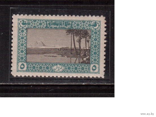 Турция-1917(Мих.636),  ** , Стандарт, Пирамиды в Гизе, Нил (каталог = 25,0 е)