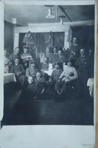 Группа военных. 1-я мировая война. 1915 г. Германия. Подписана