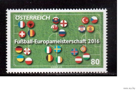 Австрия-2016(Мих.3273)  ** , Спорт, ЧЕ-2016 по футболу