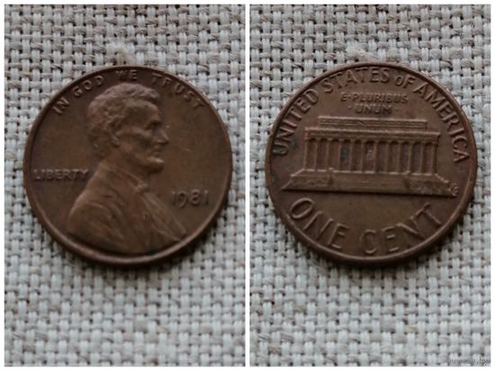 США 1 цент 1981/Lincoln Cent