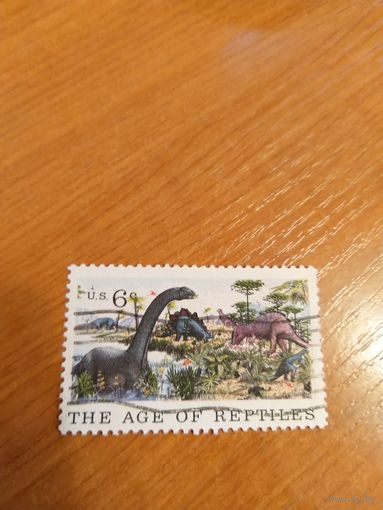 1970 США фауна динозавры (3-5)