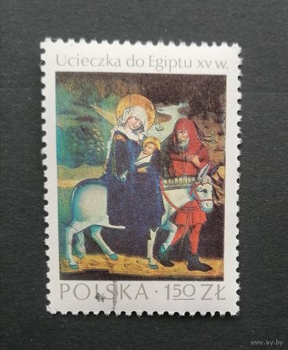 Польша 1974  Алтарь | Библейские мотивы | Изобразительное искусство | Искусство | Религия | Рождество