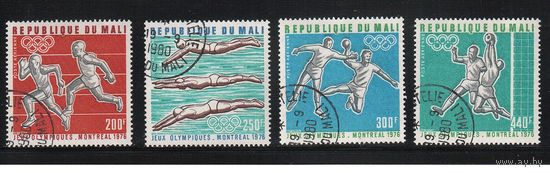 Мали-1976(Мих.535-538) , гаш. , Спорт, ОИ-1976 (полная серия)