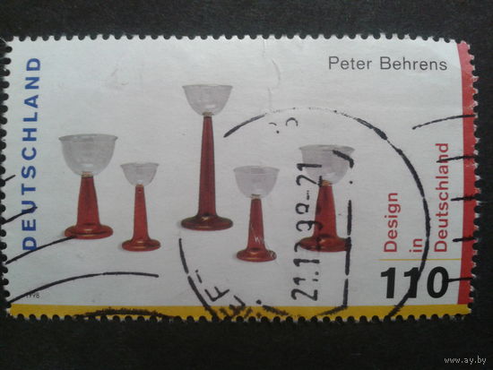 Германия 1998 Дизайн, марка из блока Михель-2,0 евро гаш