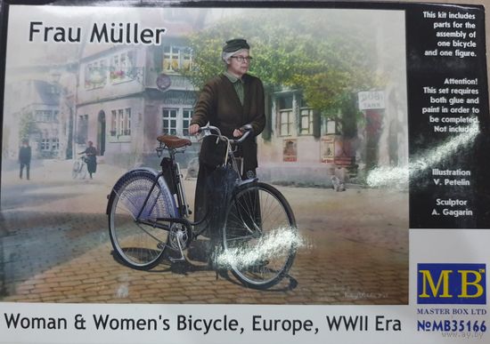Master Box #35166 1\35 Womens Bicycle WWII