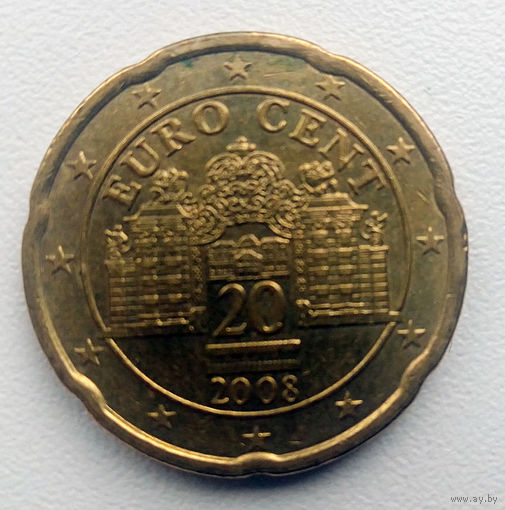 Австрия 20 евроцентов 2008