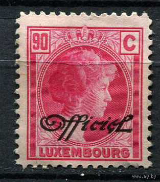 Люксембург - 1928 - Великая герцогиня Шарлотта 90С с надпечаткой OFFICIEL - [Mi.164d] - 1 марка. Чистая без клея.  (Лот 69AK)