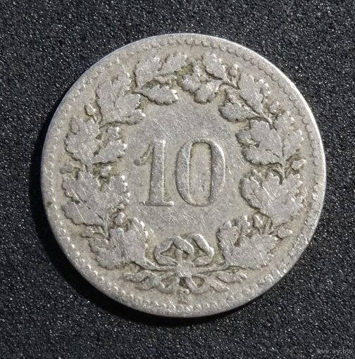 Швейцария 10 раппенов, 1882г KM#27