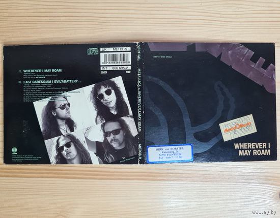 Metallica - Wherever I May Roam (CD, UK, 1992, лицензия) Digipak